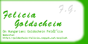 felicia goldschein business card